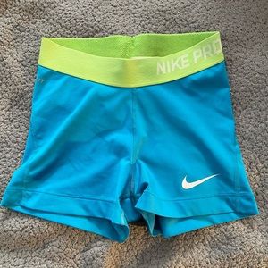 Nike pro spandex shorts